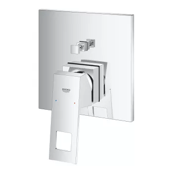 Baterie cada sau dus incastrata culoare crom, cu 2 cai, Grohe Eurocube imagine