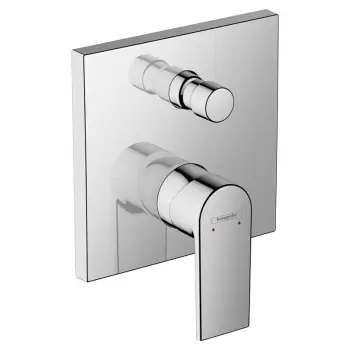 Baterie cada sau dus incastrata, culoare crom, Hansgrohe, Vernis Shape imagine