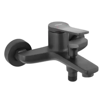 Baterie cada sau dus incastrata culoarea negru mat Ferro, Stratos imagine