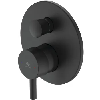 Baterie cada sau dus incastrata Ideal Standard Ceraline negru mat, corp incastrat inclus imagine