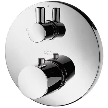 Baterie cada sau dus incastrata termostatata culoare crom Hansgrohe Axor Uno imagine