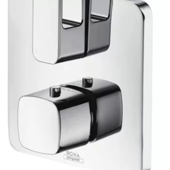 Baterie cada sau dus incastrata termostatata culoare crom Hansgrohe Axor Urquiola imagine