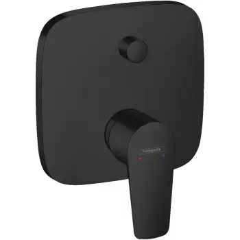 Baterie cada sau dus perete culoare negru mat Hansgrohe, Talis E imagine