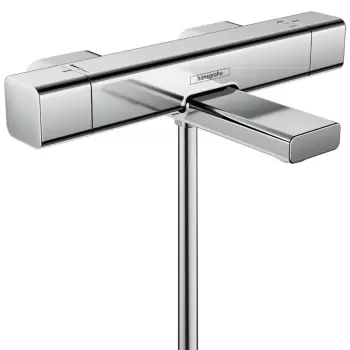 Baterie cada sau dus termostatata crom Hansgrohe, Ecostat E imagine