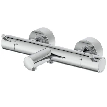 Baterie cada sau dus termostatata Ideal Standard Ceratherm T125 crom lucios imagine