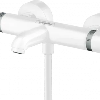Baterie cada termostatata alb mat Hansgrohe, Ecostat Comfort imagine