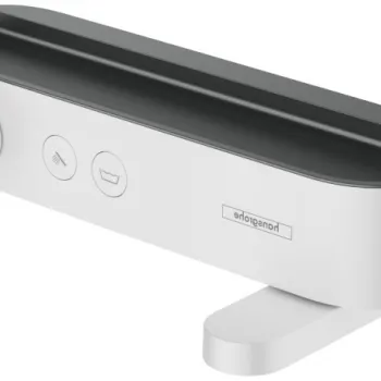 Baterie cada termostatata alb mat, pipa pivotanta, Hansgrohe ShowerTablet Select 400 imagine