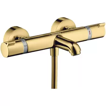 Baterie cada termostatata auriu lucios Hansgrohe, Ecostat Comfort imagine