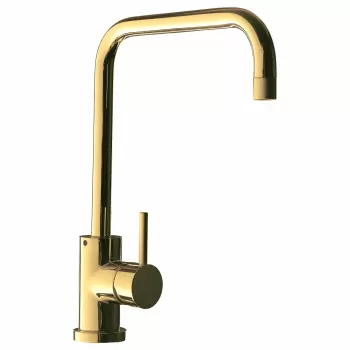 Baterie chiuveta bucatarie alama culoare bronz lucios Alveus Oz imagine