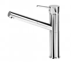 Baterie chiuveta bucatarie crom cu dus extractibil Aster, Deante imagine