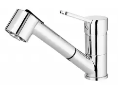 Baterie chiuveta bucatarie crom cu dus extractibil, Narcyz, Deante imagine