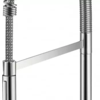 Baterie chiuveta bucatarie crom cu pipa flexibila Hansgrohe Axor Starck imagine