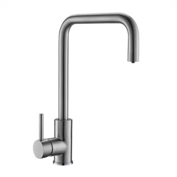 Baterie chiuveta bucatarie crom lucios cu 3 cai Alveus Dual imagine