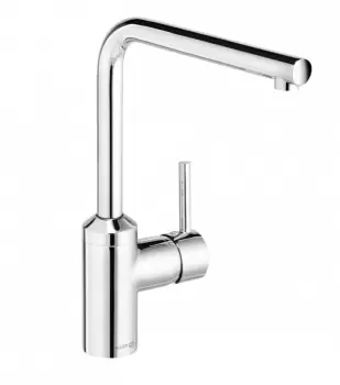 Baterie chiuveta bucatarie crom, monocomanda Kludi L-ine 428140577 imagine