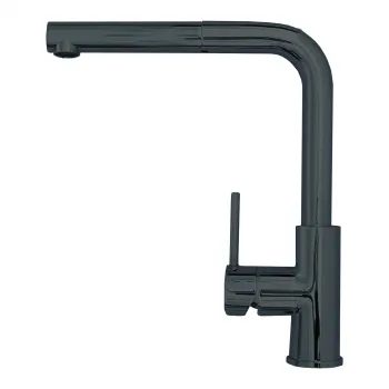 Baterie chiuveta bucatarie cu dus extractibil, antracit, Zeos Monarch imagine