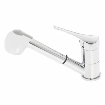 Baterie chiuveta bucatarie cu dus extractibil crom Alveus Mura imagine