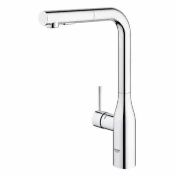 Baterie chiuveta bucatarie cu dus extractibil crom Grohe Essence imagine