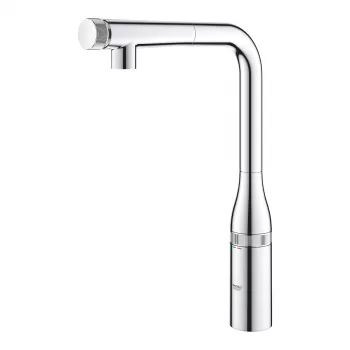 Baterie chiuveta bucatarie cu dus extractibil crom Grohe Essence SmartControl imagine