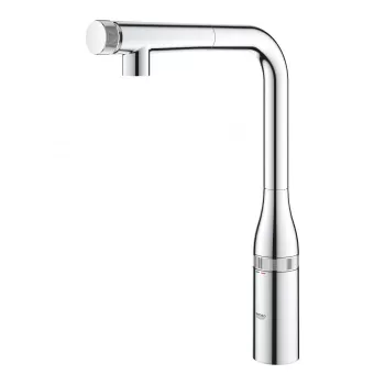 Baterie chiuveta bucatarie cu dus extractibil crom Grohe Essence SmartControl imagine