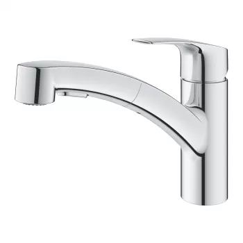 Baterie chiuveta bucatarie cu dus extractibil crom Grohe Eurosmart New imagine