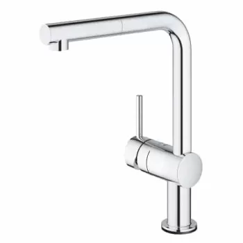 Baterie chiuveta bucatarie cu dus extractibil crom Grohe Minta Touch imagine