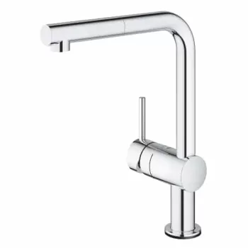 Baterie chiuveta bucatarie cu dus extractibil crom Grohe Minta Touch imagine