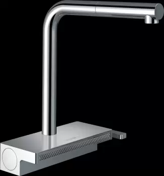 Baterie chiuveta bucatarie cu dus extractibil crom Hansgrohe Aquno Select M81 73830000 imagine