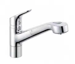 Baterie chiuveta bucatarie cu dus extractibil crom, monocomanda Kludi Objekta 325810575 imagine