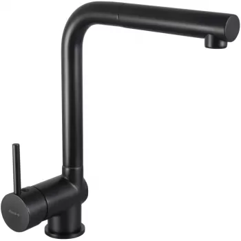 Baterie chiuveta bucatarie cu dus extractibil neagra Deante Aster imagine