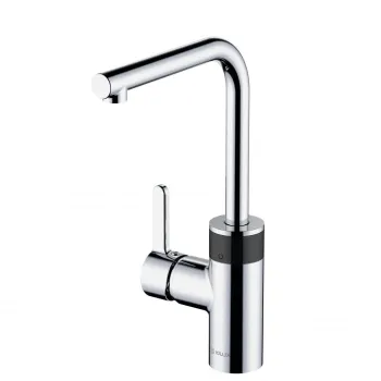 Baterie chiuveta bucatarie cu senzor Kludi E-Go alimentare baterie Li 6V crom lucios imagine