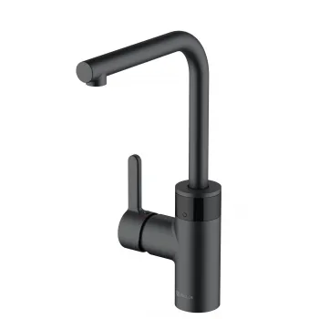 Baterie chiuveta bucatarie cu senzor Kludi E-Go alimentare baterie Li 6V negru mat imagine