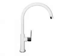 Baterie chiuveta bucatarie culoare alba Alveus Arc 80 imagine