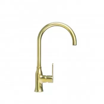 Baterie chiuveta bucatarie culoare auriu lucios Alveus Slim Monarch imagine