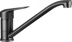 Baterie chiuveta bucatarie, culoare neagra cu pipa pivotanta, Boro 60M imagine