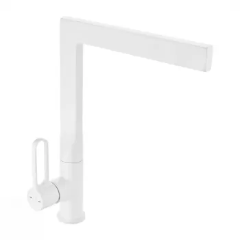 Baterie chiuveta bucatarie FDesign Zaffiro, alb mat imagine