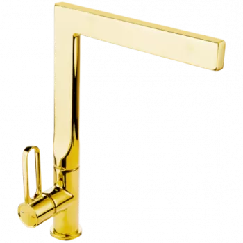 Baterie chiuveta bucatarie FDesign Zaffiro, auriu lucios imagine