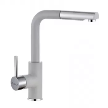 Baterie chiuveta bucatarie gri mat cu dus extractibil Alveus Siros P imagine