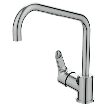 Baterie chiuveta bucatarie Ideal Standard Alpha cu pipa inalta crom lucios imagine