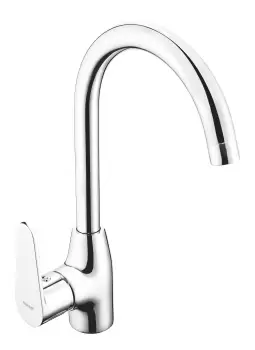 Baterie chiuveta bucatarie inalta crom Ferro, Algeo imagine