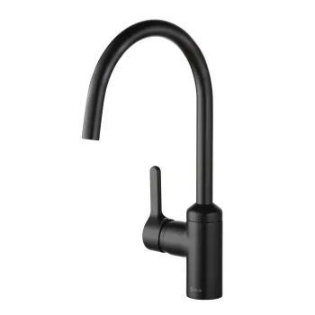 Baterie chiuveta bucatarie Kludi Bingo Star negru mat imagine