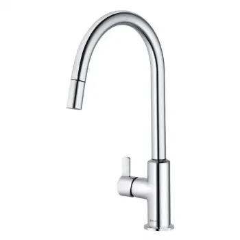 Baterie chiuveta bucatarie Kludi Bingo Star XS cu dus extractibil crom lucios imagine