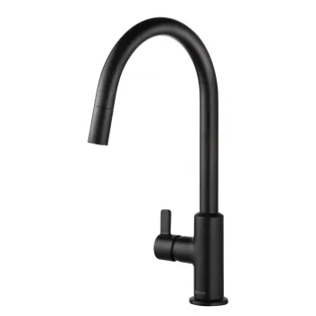 Baterie chiuveta bucatarie Kludi Bingo Star XS cu dus extractibil negru mat imagine