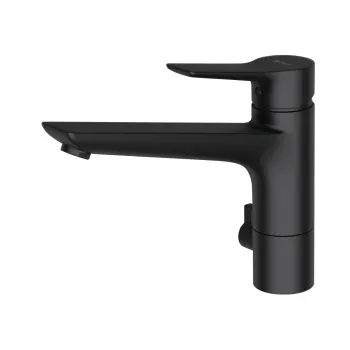 Baterie chiuveta bucatarie Kludi Mix cu multiracord negru mat imagine