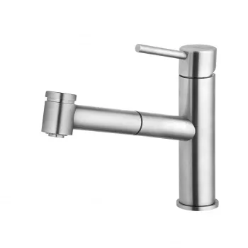 Baterie chiuveta bucatarie Kludi Steel cu dus extractibil inox satinat imagine