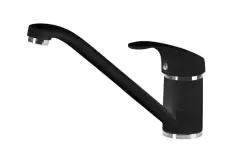 Baterie chiuveta bucatarie monocomanda, neagra, Pepe, Deante imagine