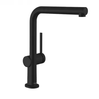 Baterie chiuveta bucatarie neagra, monocomanda Hansgrohe Talis M54 72840670 imagine