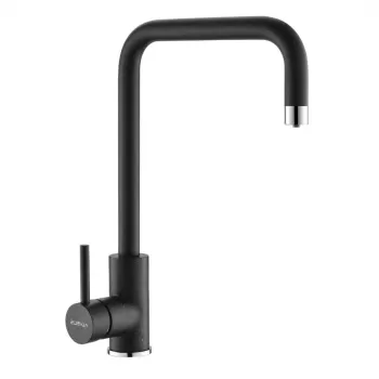 Baterie chiuveta bucatarie negru mat cu 3 cai Alveus Dual imagine