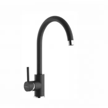 Baterie de chiuveta bucatarie neagra Alveus Roxa imagine