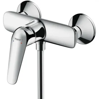 Baterie dus cu monocomanda, culoare crom lucios, Hansgrohe Novus imagine