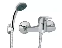 Baterie dus culoare crom, montaj pe perete Ferro Vasto imagine